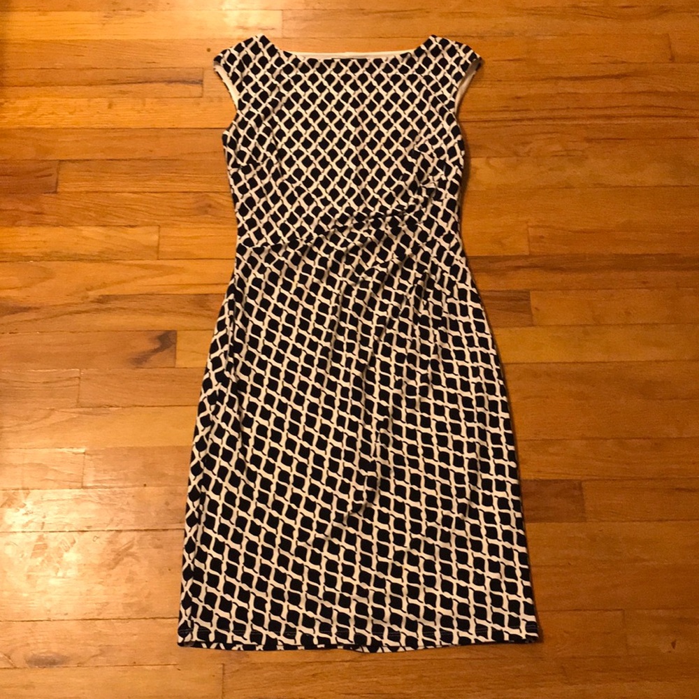 Ralph Lauren navy and white dress